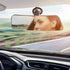 12" Large Convex Rear View Mirror, Suction Cup Anti-Glare Rearview Mirror White Mirror with Panoramic Wide Angle Mounted on Windshield for RV Mari...