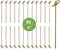 JapanBargain 1596 Fruit Appetizer Kabob BBQ Twisted End Knotted Bamboo Skewers, 50pcs, Natural...