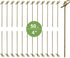 JapanBargain 1596 Fruit Appetizer Kabob BBQ Twisted End Knotted Bamboo Skewers, 50pcs, Natural...