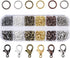 Pandahall 6 Colors Jewelry Finding Kits with 5mm Open Jump Rings & 12x6mm Lobster Claw Clasp for DIY Bracelet Necklace Jewelry Making...