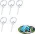 Tent Ring Replacement with Pins - 5pcs Ultra Light Galvanized Tent Pole Connectors Camping Repair Accessories Kit for Outdoor Camping Hiking Trave...