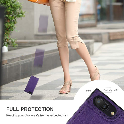 Bocasal Crossbody Wallet Case for iPhone 7 Plus/8 Plus Credit Card Holder PU Leather Kickstand Shockproof Detachable Cross Body Strap Lanyard Magn...