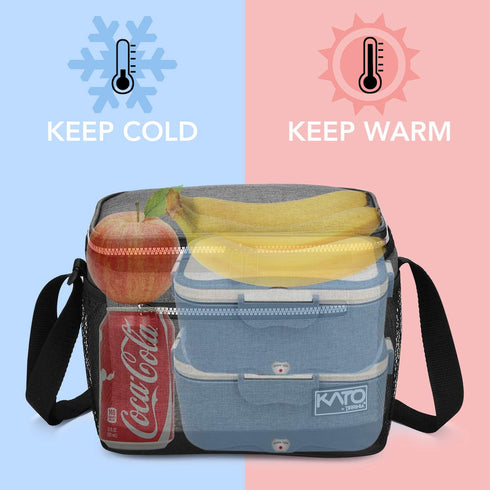 Tirrinia Insulated Lunch Box for Men/Women, Leakproof Lunch Bag for School Work, Large Lunch Tote Kids Boys Girls Student Back to School, Soft Coo...