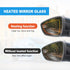 Left Driver Side View Heated Mirror Glass Replacement for 2012 2013 2014 2015 2016 2017 2018 Ford Focus Side Mirror Glass With Rear Holder Replace...