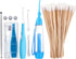 Nuanchu Tonsil Stone Remover Set, 1 Manual Pump Type Low Pressure Irrigator Oral, 1 Tonsil Stone Remover with LED Light, 1 Stainless Steel Removal...