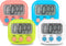4-Piece Multi-Function Electronic Timer, Learning Management, Suitable for Kitchen, Study, Work, Exercise Training, Outdoor Activities(not Includi...