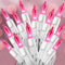 Pink Christmas Lights 25FT 100 Incandescent Bulbs, Pink Mini Lights with White Wire for Valentine's Day, Wedding, Garland, Thanksgiving, Party, Ho...