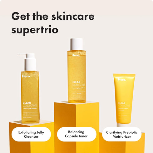 Clear Collective Balancing Capsule Toner from Hero Cosmetics - Daily Facial Toner for All Skin Types, Hydrating Serum for Redness Relief and Dry S...