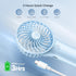 2024 Upgrade Handheld Portable Fan Longer Lasting Max 20Hrs Working Time, 4 Speeds Strong Wind USB Rechargeable Personal Mini Fan Desk Fan for Gir...