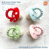 RaZbaby Chompy Teether for Infant & Baby 3M+ Teether Toy with Massaging Bristles for Teething Relief Pacifier - Soothes Sore Gums - Hands-Free & E...