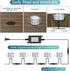 HIBOITEC Recessed LED Deck Light Kits, 1-Pack Recessed Outdoor Spotlights IP67 Waterproof Patio Lighting for Garden, Stairs, Wooden Deck Ceiling...