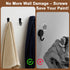 Wall Hooks for Hanging, 40 Pack Black Small Coat Hooks with 80 Screws, Heavy Duty Single Prong Wall Hooks for Keys, Cups,Towels,Bag and More...