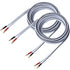14 AWG HD Premium Soft Touch HiFi Speaker Cable with Banana Plugs (2 Pack, 6 Feet) 14 Gauge Banana Wire for Bi-Wire Bi-Amp HiFi Surround Sound Oxy...