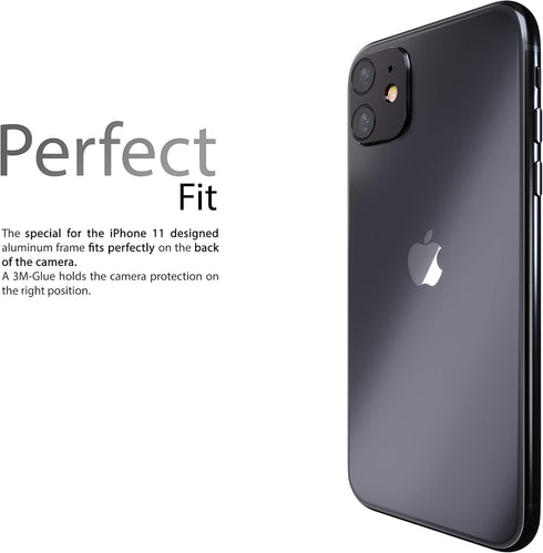 Camera lens Protector compatible with iPhone 11 | Camera Cover, Lens Protector | Protection against shocks and scratches | Dust free installation ...