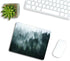 Misty Forest Mouse Pad,Nature Pine Trees Scenic Foggy Mountain Cool Woodsy Landscape Woodland Customized Non-Slip Rubber Base Mousepads, Computer ...