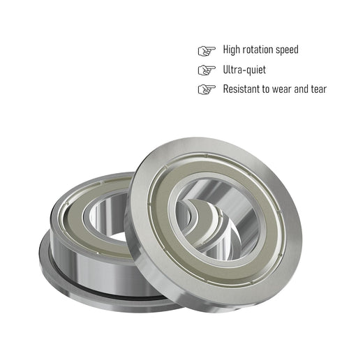 MF84ZZ 5PCS Flange Ball Bearing 4×8×3mm Double Metal Shielded Flanged Bearing Chrome Steel ABEC-1(P0) Z2 Miniature Deep Groove Ball Bearing for In...
