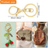 20pcs Lobster Claw Clasps Keychain for Jewelry Making,Metal Lobster Clasp Lobster Claw Clasps Hook with Flat Split Keychain Ring with Swivel Trigg...