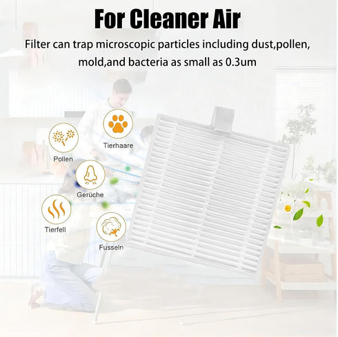15 PCS Vacuum Accessories for AIRROBO T20+ Cleaner Robot, 1 Main Roller Brush, 4 Side Brushes, 4 Mopping Pads, 4 Vacuum Dust Bags, 2 Hepa Filters...