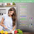 Magnetic Weekly Planner for Fridge Clear Weekly Planner for Fridge Menu Board for Kitchen 6"x17" Weekly Menu Magnet Fridge Menu Board Magnetic Men...