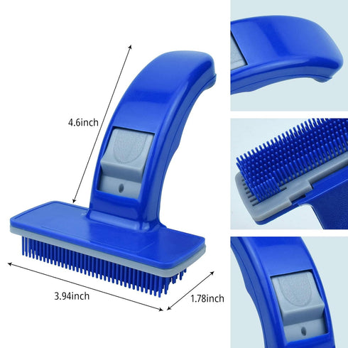 self-cleaning dog & cat slicker brush Pet Grooming and Detangling Brush Self-Cleaning Brush for Long and Short-Haired Dogs, Cats, Rabbits, and Mor...