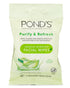 Pond's Purify & Refresh Facial Wipes with Aloe Vera, Makeup Remover, Gently Cleanses and Hydrates, Pre Moistened, 10 Count, 4-Pack (40 Wipes)...