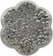 Chenkou Craft 3000PCS 7 Sizes (2.5/3/4/5/6/8/10mm) 1 Box Silver Round Flatback Imitation Half Pearls Bead Loose Beads Gem (Silver Half Ball)...