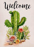 Welcome Cactus Garden Flag Vertical Double Sided Rustic Farmhouse Flag Yard Outdoor Decoration 12.5 x 18 Inch...