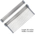 Roll Up Dish Drying Rack 20.5"(L) x 13.8"(W) - Stainless Steel and Silicone Dish Drying Mat Over The Sink Foldable Drain Rack Multipurpose Dish Dr...