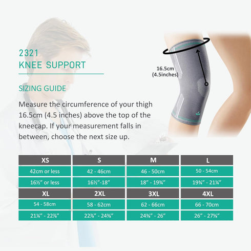 OPPO 2321 Knee Compression Sleeve for Men and Women - Knee Brace for Tennis/Running/Hiking/Workout/Meniscus Tear/ACL/Arthritis/Joint Pain Relief (...