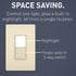 Legrand radiant NTL873LACC6 15 Amp Combination Adjustable LED Night Light and 3-Way Decorator Rocker Switch for Hallways or Kids Bedrooms, Light A...