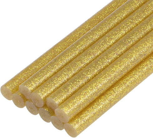 uxcell Mini Hot Glue Sticks for Glue Gun 0.27-inch x 4-inch Gold Glitter 10pcs...