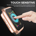 Apple Watch Series 9 & 8 & 7 45mm Case with Built-in Tempered Glass Screen Protector, Ultra-Thin Bumper Full Cover Hard PC Protective Case for iWa...