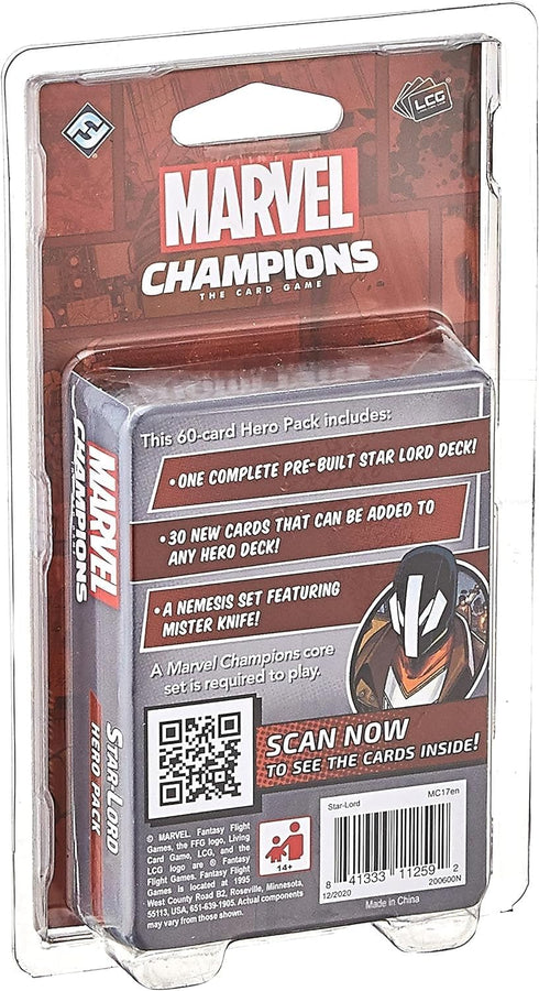 Marvel Champions The Card Game Star-Lord HERO PACK - Superhero Strategy Game, Cooperative Game for Kids and Adults, Ages 14+, 1-4 Players, 45-90 M...