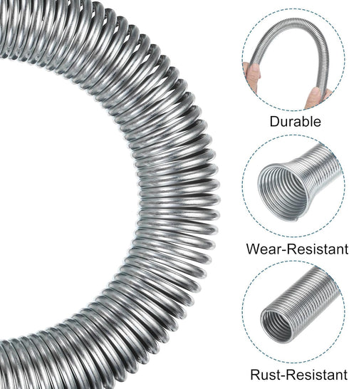 MECCANIXITY Spring Tube Bender ID 20.6mm/0.81" Steel Spring Pipe Copper Tubes 340mm/13.38" Long for 3/4" Copper Pipe(19mm) in Home Renovations,Ele...