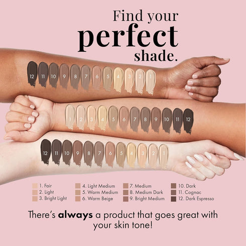 MagicMinerals AirBrush Foundation by Jerome Alexander – 2pc Set with Airbrush Foundation and Kabuki Brush - Spray Makeup with Anti-aging Ingredien...