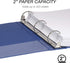 Samsill 2 Inch Value Document Storage 3 Ring Binder, Round Ring, 11 x 8.5 Inches, Dark Blue/Navy (11602)...