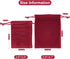 G2PLUS Red Velvet Jewelry Pouches, 20PCS Small Velvet Gift Bags with Drawstring, Wine Red Christmas Gift Bags for Wedding Favors, Candy Bag, Party...
