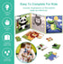 Magnetic Puzzles for Kids Ages 3 4 5, Advanced Version 9-12-16 Piece Animal Wooden Jigsaw Puzzles Book for Toddlers, Travel Games, Preschool Educa...