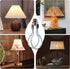 Lamp Shade Holder,Lamp Shade Light Bulb Clip Adapter,Clip On Lampshade Adapter Includes Finial and Lampshade Levellers,Spring Clip for Light Bulb ...