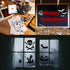 18 Pieces Halloween Stencils, Reusable Happy Halloween Ghost Bat Witch Pumpkin Stencils for Painting on Wood DIY Crafts Halloween Decorations (Sty...