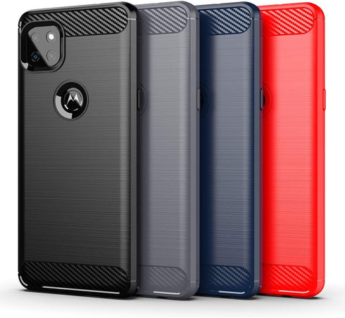 Osophter for Moto One 5G Ace Case Shock-Absorption Flexible TPU Rubber Protective Cell Phone Cover for Motorola Moto One 5G UW Ace(Navy Blue)...