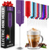 Zulay Kitchen Powerful Mini Milk Frother Handheld - Electric Hand Mixer - Portable Frother Wand for Coffee - Small Drink Blender for Lattes, Cappu...