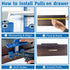 King&Charles Cabinet Hardware Jig, Cabinet Handle Jig with Point Wood Drils Bits, Cabinet Jig for Handles and Pulls on Drawers/Cabinets/Doors, Cab...