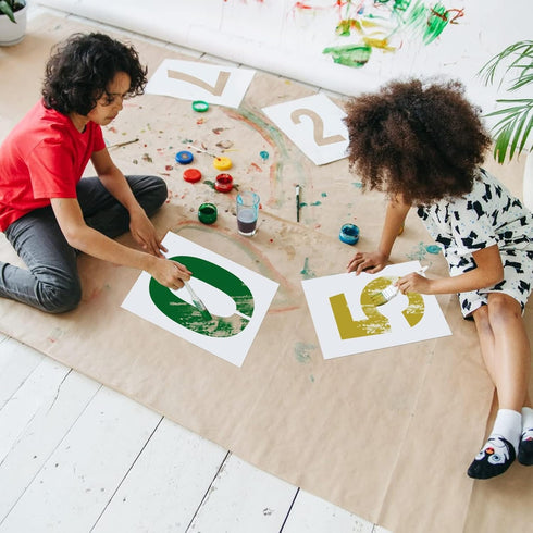 18 Inch Large Number Stencils Set 0-9 Address Number Stencil Reusable Plastic Digital Stencils Templates for Cake Stencil Address Number Painting ...