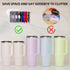 Tumbler Lid Organizer, Self-Adhesive or Drilled Tumbler Lid Hooks for Yeti Tumblers/Stanley Tumblers/Simple Modern Tumbler Lids for Kitchen Organi...