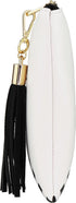 B BRENTANO Vegan Clutch Bag Pouch with Tassel Accent...