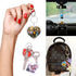 40Pcs Clear Acrylic Blank picture Photo frame keychain Personalized photo insert keychain bulk, Rectangle, Heart-Shaped, Round, Square and Rhombus...