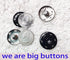 JOSDIOX Large Snaps for Sewing Big Sew on Snap Large Buttons 12 Sets Big Metal Snap Fastener Buttons Press Button for Sewing Clothing Silvery and ...