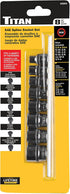 Titan 15203 8-Piece 3/8-Inch Drive SAE Spline Socket Set...