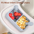 5PCS Travel Suction Plate for Baby, Portable Silicone Suction Plate to Go,Baby Divided Plate Feeding Set with Travel Bag for Toddler Baby Plate Di...